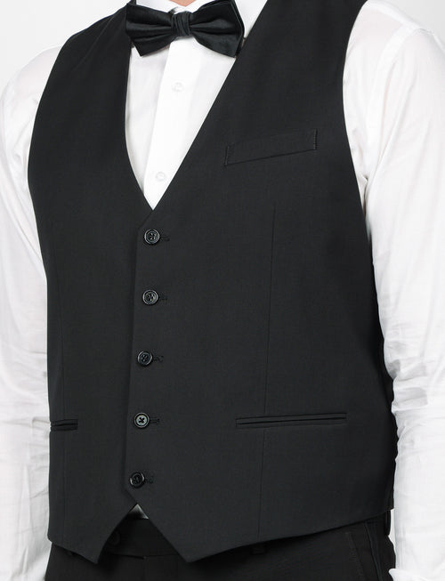 Gilet monopetto tinta unita_Luigi Fusaro