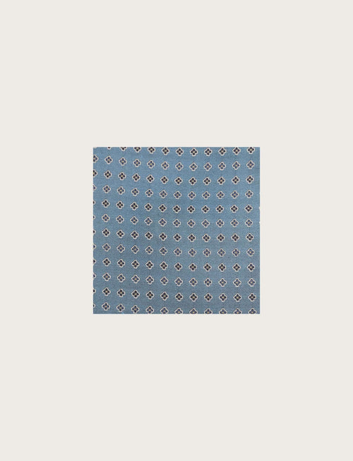 Pochette in seta fantasia fiore piccolo luigi fusaro