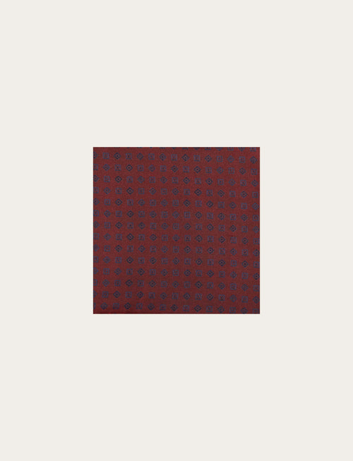 Pochette in seta fantasia geometrica luigi fusaro