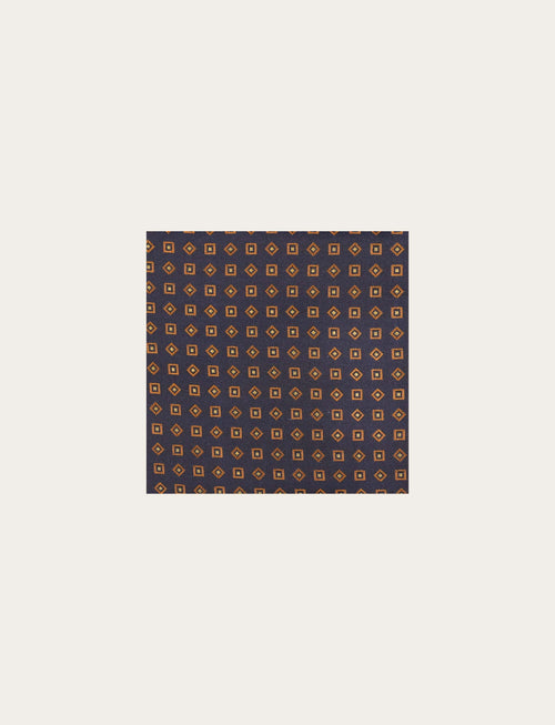 Pochette in seta fantasia geometrica luigi fusaro