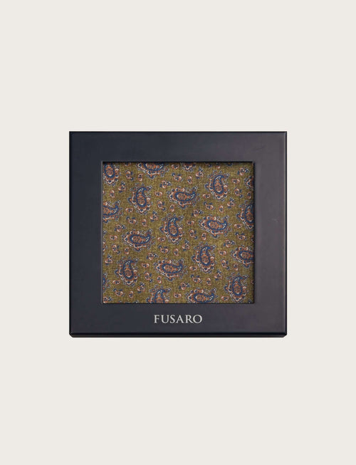 Foulard in seta fantasia cachemire luigi fusaro