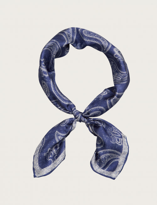 Foulard in seta fantasia cachemire