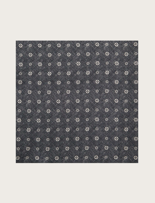 Foulard in seta fantasia geometrica floreale luigi fusaro