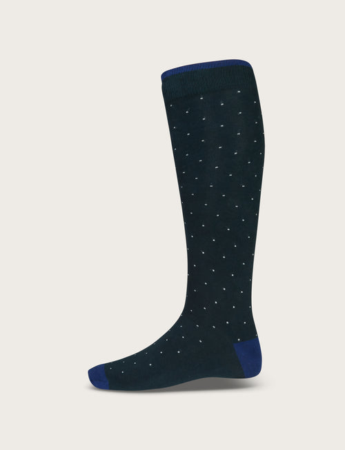 Calzini in cotone fantasia pois |Colore:Verde