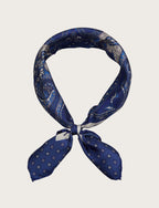 Foulard in seta fantasia geometrica floreale luigi fusaro