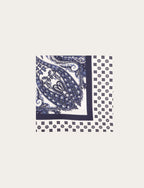 Pochette in seta fantasia geometrico floreale luigi fusaro