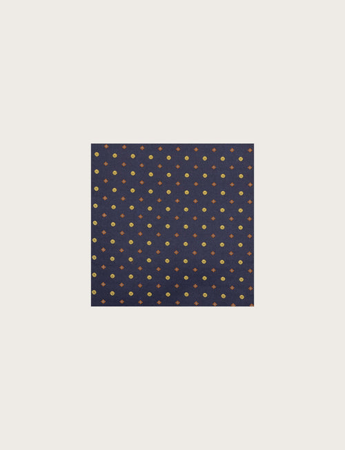 Pochette in seta disegno geometrico luigi fusaro