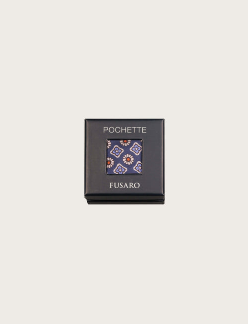 Pochette in seta fantasia geometrica moderna luigi fusaro