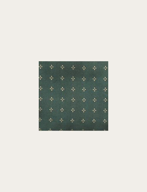 Pochette in seta con fantasia micro fiore luigi fusaro
