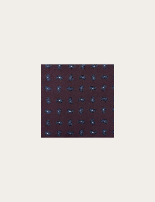 Pochette in seta con fantasia cachemire luigi fusaro