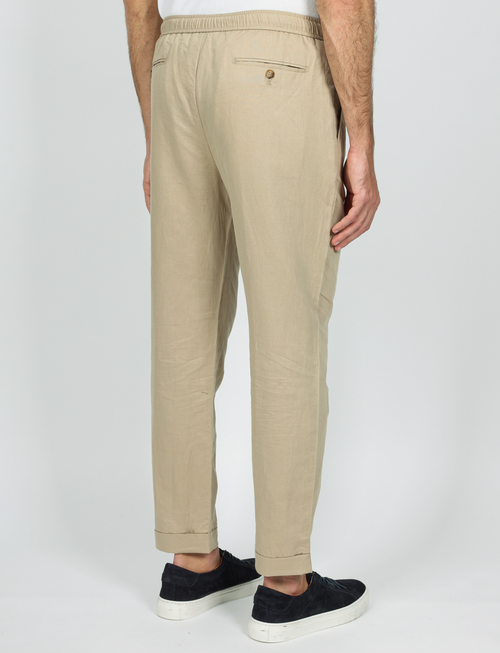Pantalaccio in lino e cotone con cintura_Luigi Fusaro