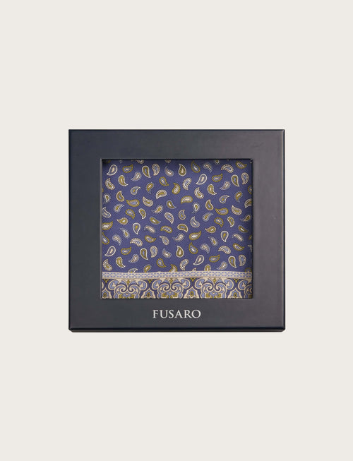 Foulard in seta fantasia cachemire floreale luigi fusaro