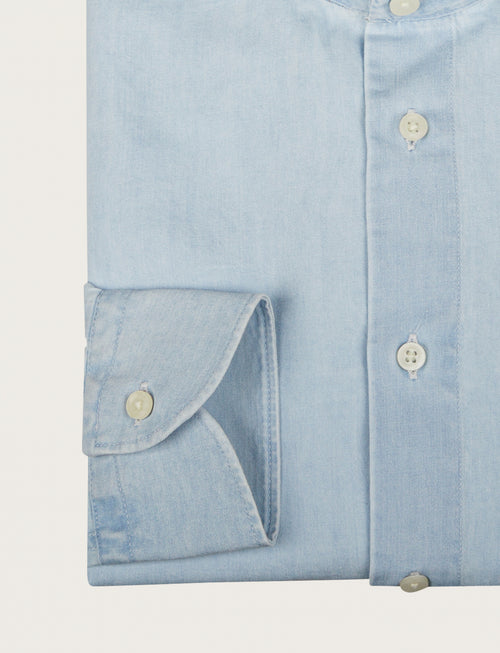 Camicia in denim 100% cotone luigi fusaro