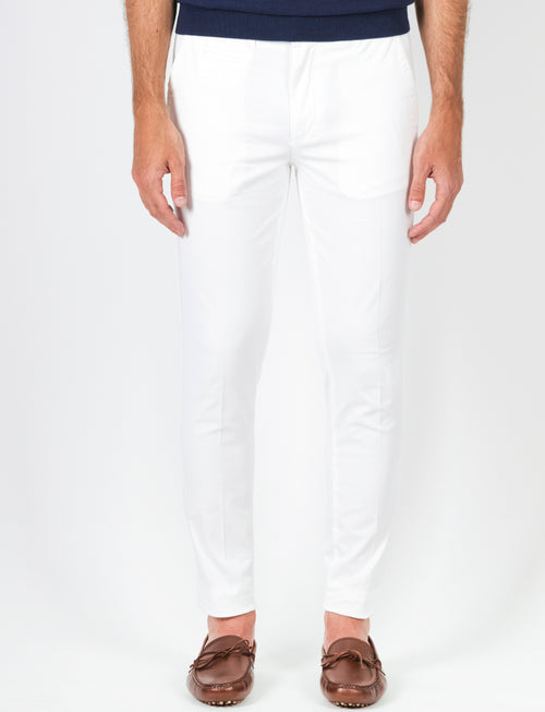 Pantaloni in twill di cotone luigi fusaro