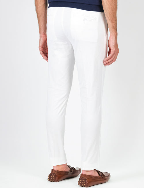 Pantaloni in twill di cotone luigi fusaro