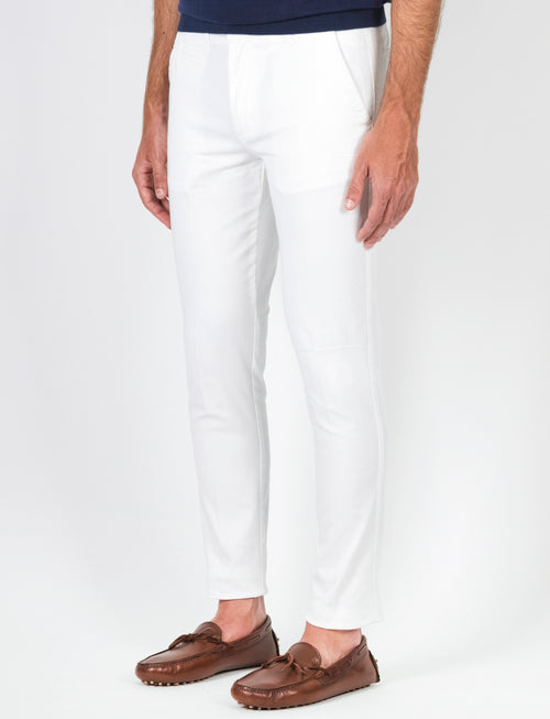 Pantaloni in twill di cotone luigi fusaro