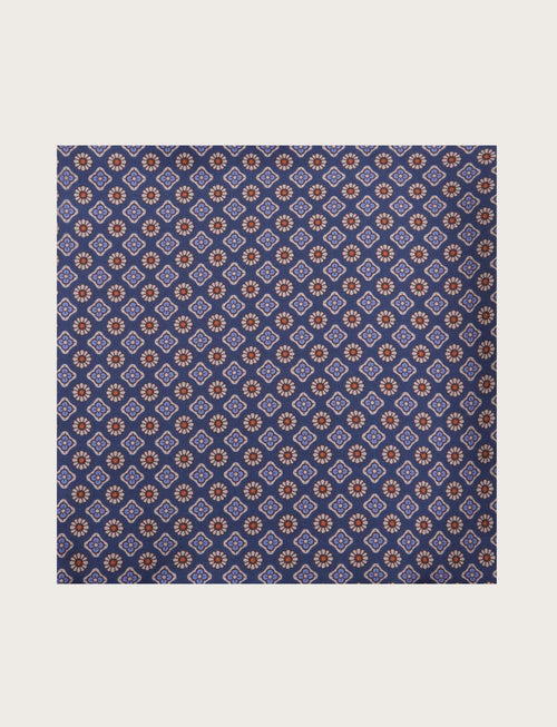 Foulard in seta fantasia geometrica moderna luigi fusaro