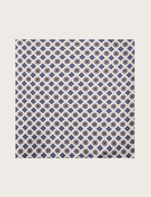 Foulard in seta fantasia geometrica moderna luigi fusaro