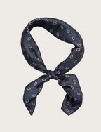 Foulard in seta blu paisley luigi fusaro