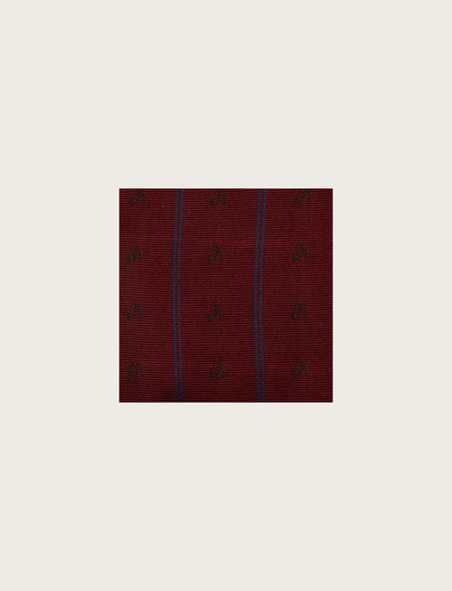 Pochette in seta regimental con ancore luigi fusaro