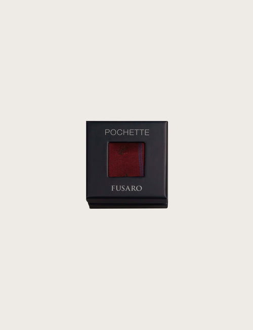 Pochette in seta regimental con ancore luigi fusaro