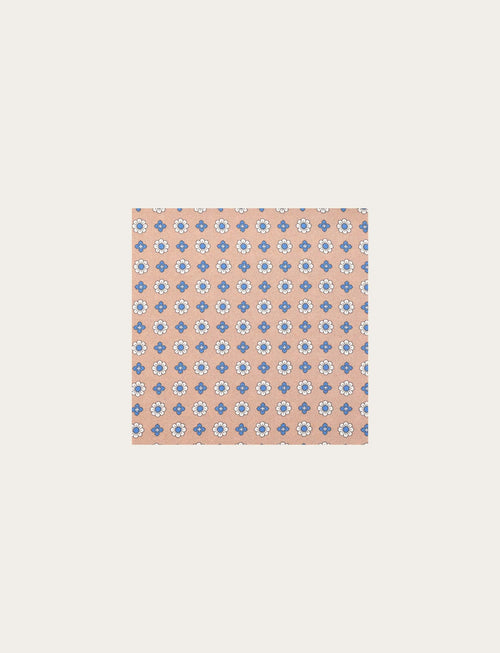 Pochette in seta multi fantasia quattro lati luigi fusaro