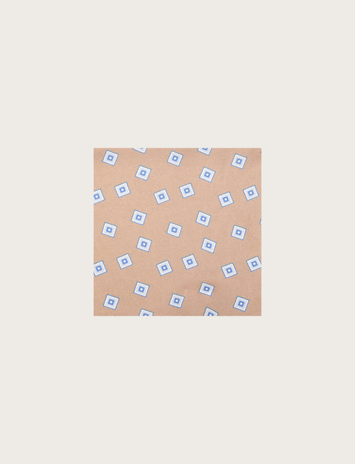 Pochette in seta multi fantasia quattro lati luigi fusaro