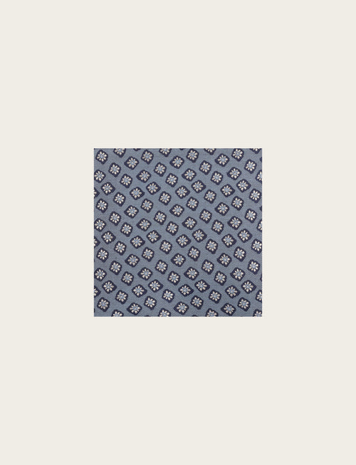 Pochette in seta con disegno a fiore luigi fusaro
