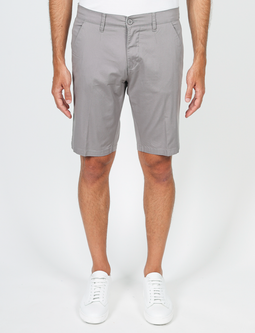 Bermuda in cotone twill |Colore:Grigio