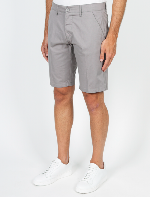Bermuda in cotone twill |Colore:Grigio