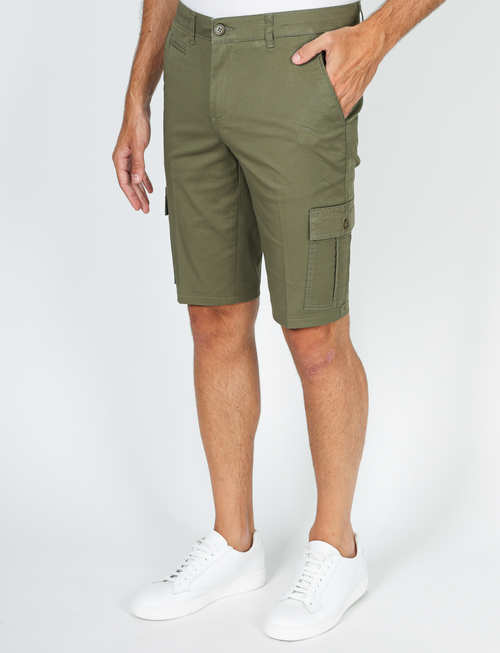 Bermuda con tasconi in twill luigi fusaro
