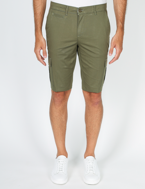 Bermuda con tasconi in twill luigi fusaro