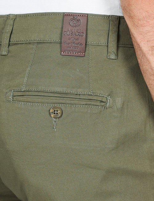 Bermuda con tasconi in twill luigi fusaro