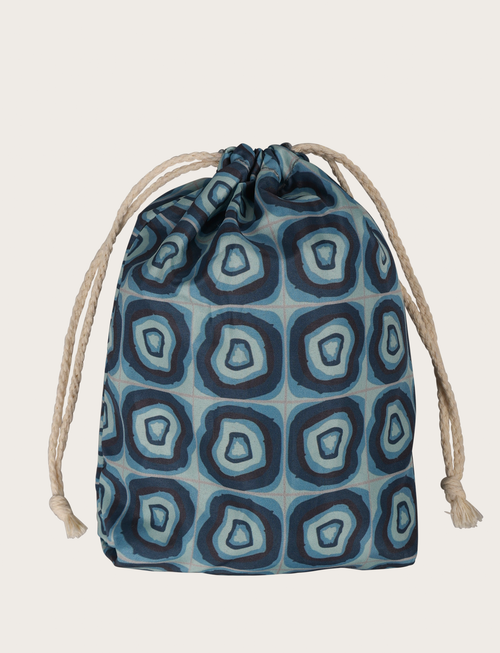 Costume da bagno fantasia geometrica blu luigi fusaro