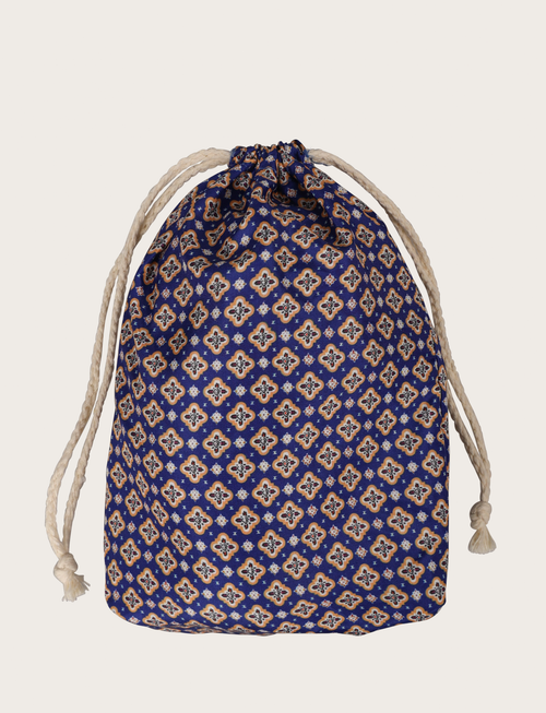 Costume da bagno fantasia micro geometrica blu luigi fusaro