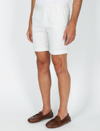 Bermuda a righe in cotone goffrato_Luigi Fusaro