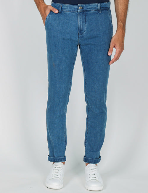 Jeans in denim di cotone |Colore:Lavaggio chiaro