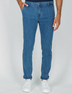 Jeans in denim di cotone |Colore:Lavaggio chiaro