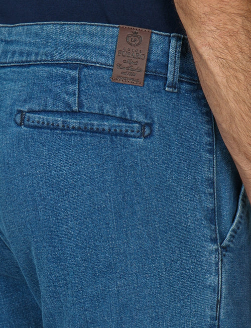 Jeans in denim di cotone |Colore:Lavaggio chiaro
