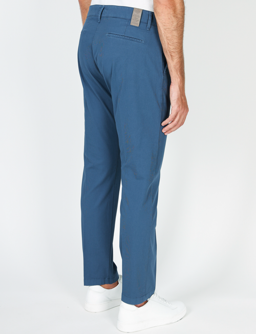 Pantaloni in cotone piqué|Colore:Indaco