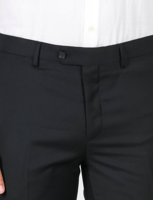 Pantaloni classici in lana |Colore:Nero