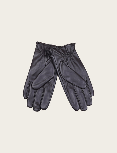 Guanti basic in ecopelle |Colore:Moro