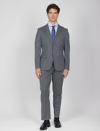 Abito classico gessato Drop 7|Colore:Grigio