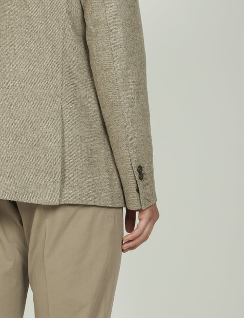 Giacca in lana dobby melange |Colore:Beige