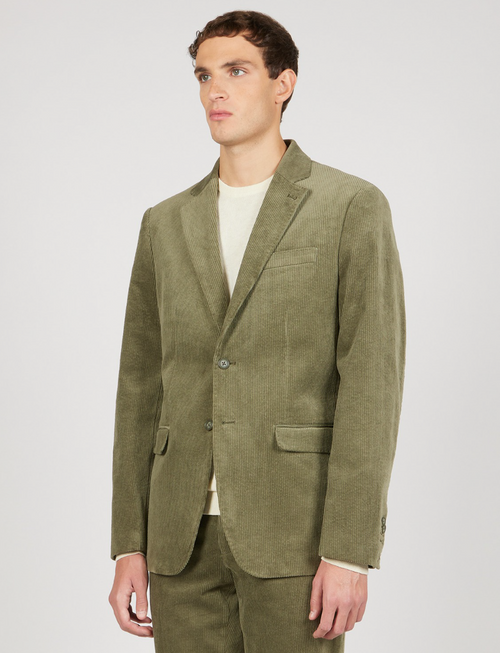 Giacca in velluto a coste |Colore:Verde militare