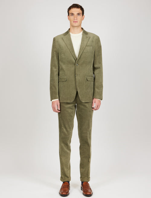Giacca in velluto a coste |Colore:Verde militare