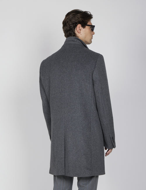 Cappotto classico in lana misto |Colore:Grigio