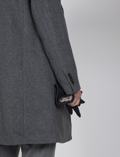 Cappotto classico in lana misto |Colore:Grigio