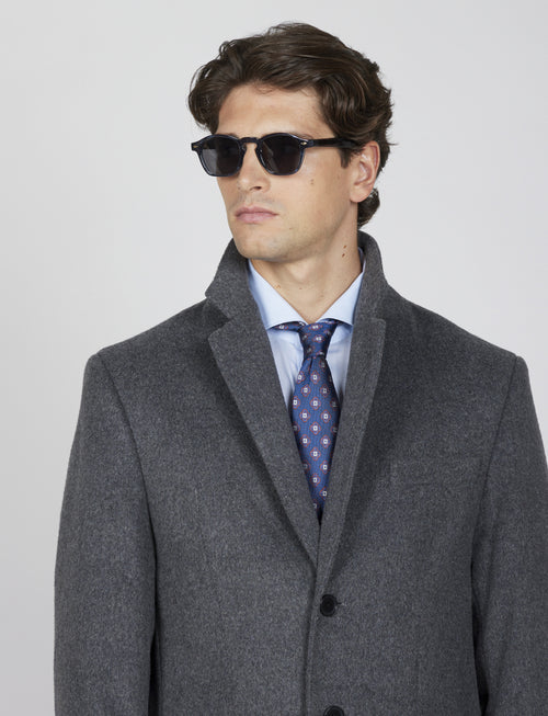 Cappotto classico in lana misto |Colore:Grigio