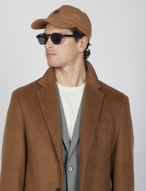 Cappotto classico in lana misto |Colore:Cammello